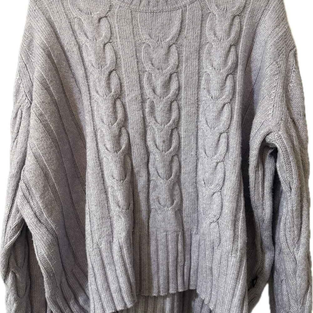 Lilac Cable Knit Women's Sweater